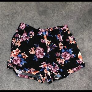 Floral flowy pants